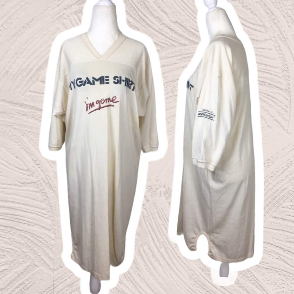 Vintage Diplomat Game Day Tee Shirt Dress Large